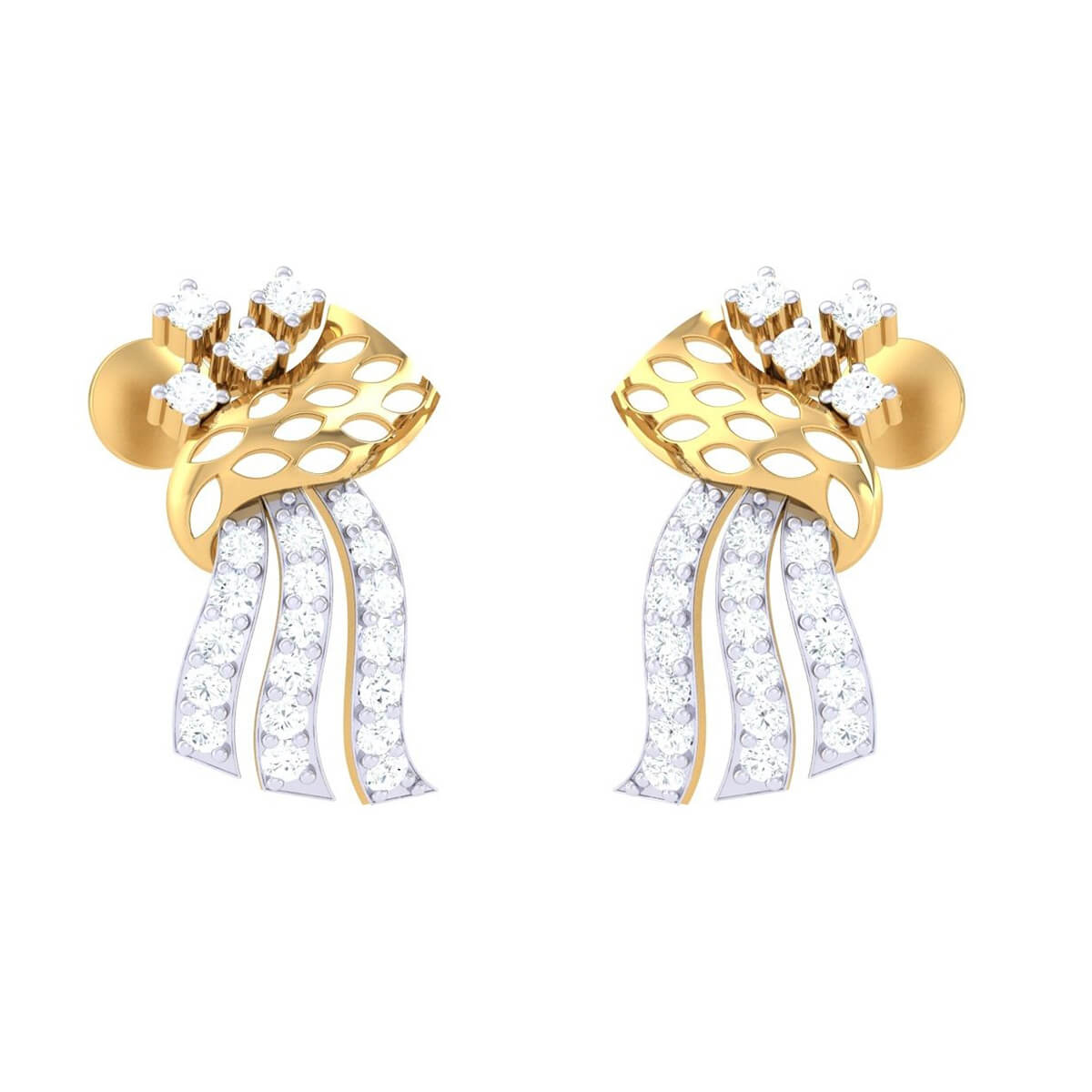 Diamond Earrings with Free Gold Coin