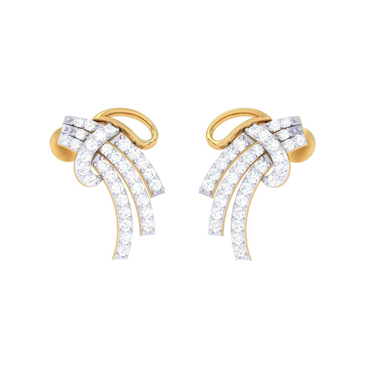 Diamond Earrings with Free Gold Coin