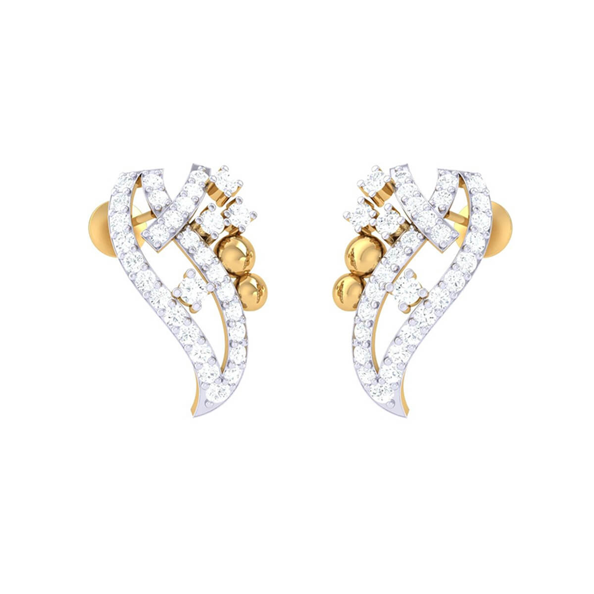 Diamond Earrings with Free Gold Coin