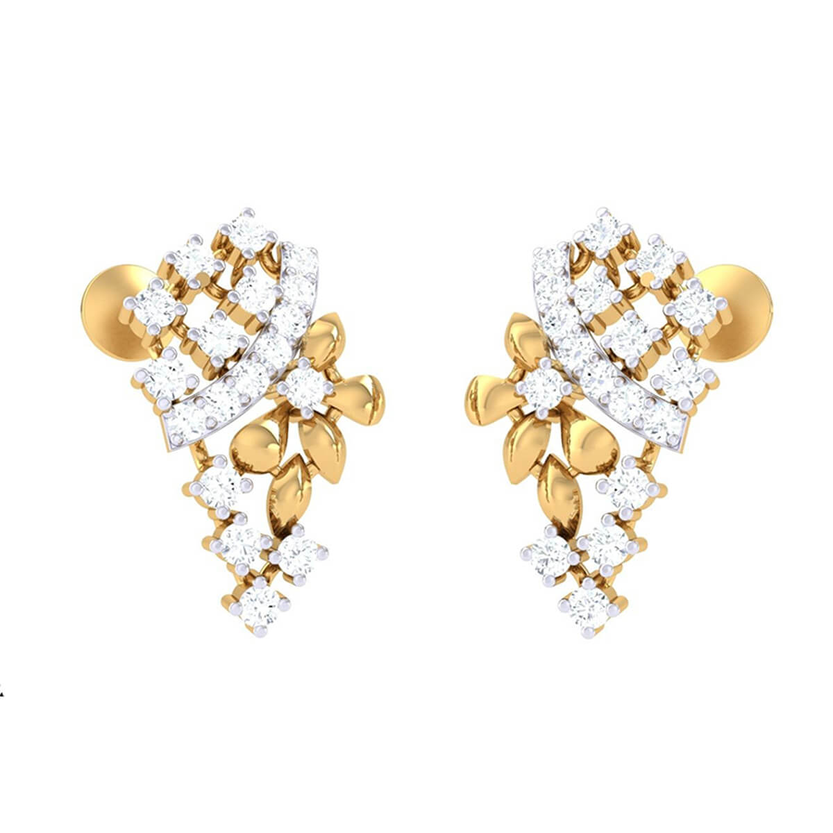 Diamond Earrings with Free Gold Coin