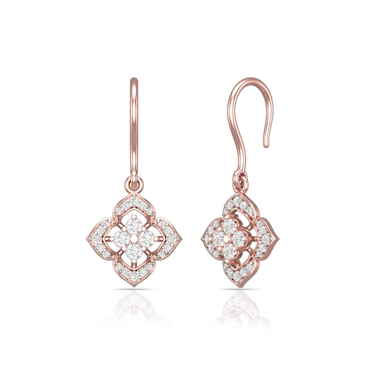 Diamond Earring with Free Gold Coin