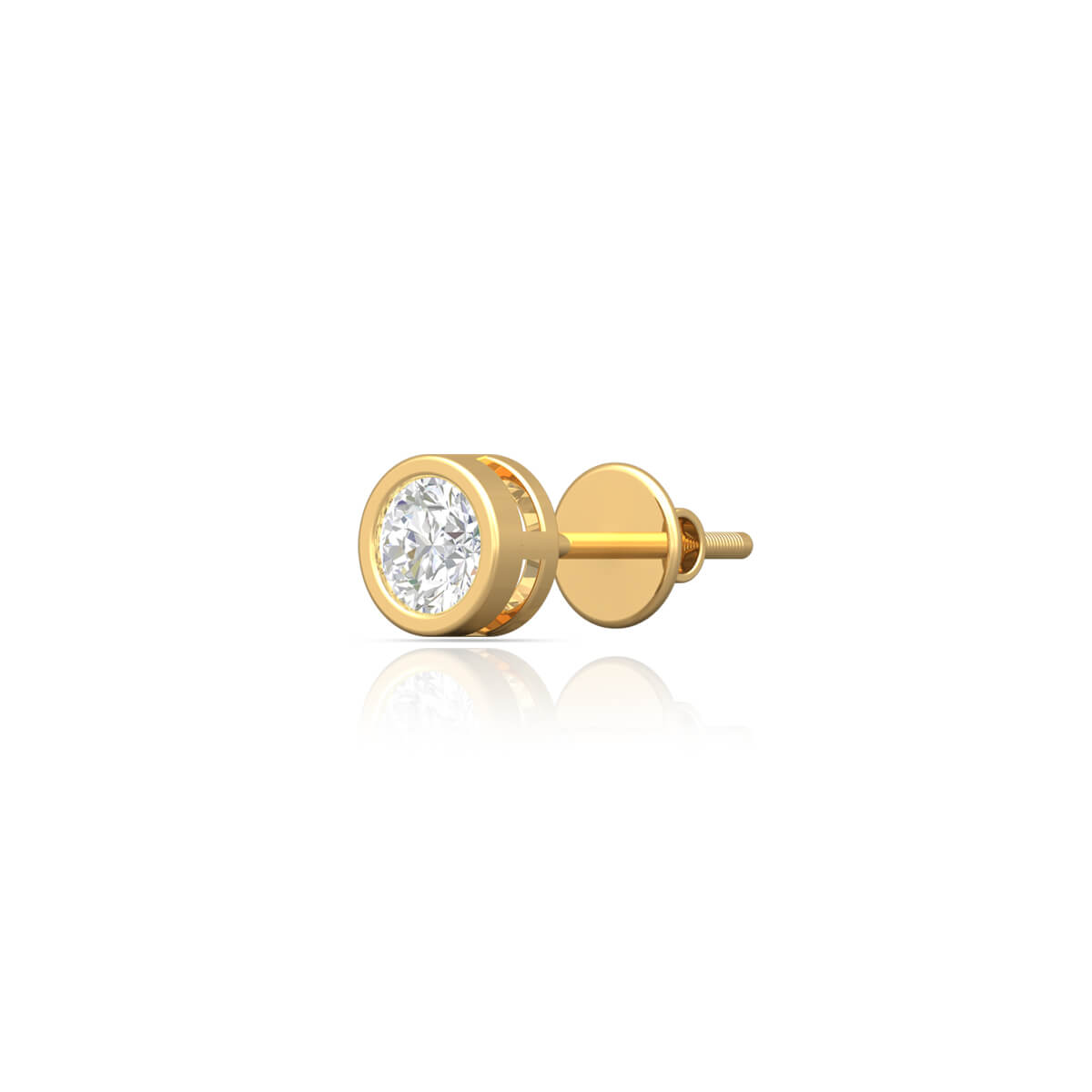 Diamond Stud for men with Free Gold Coin