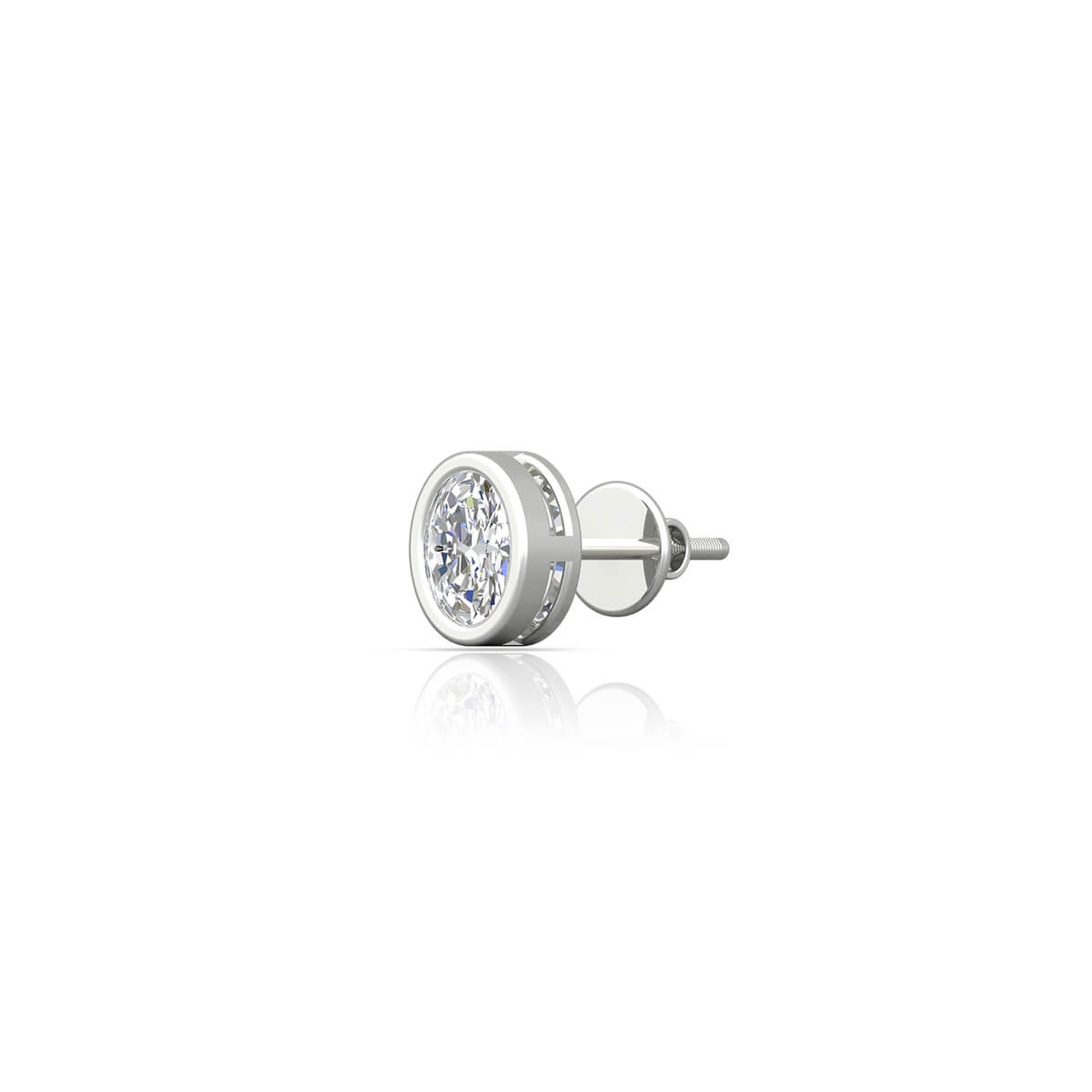 Diamond Stud for men with Free Gold Coin