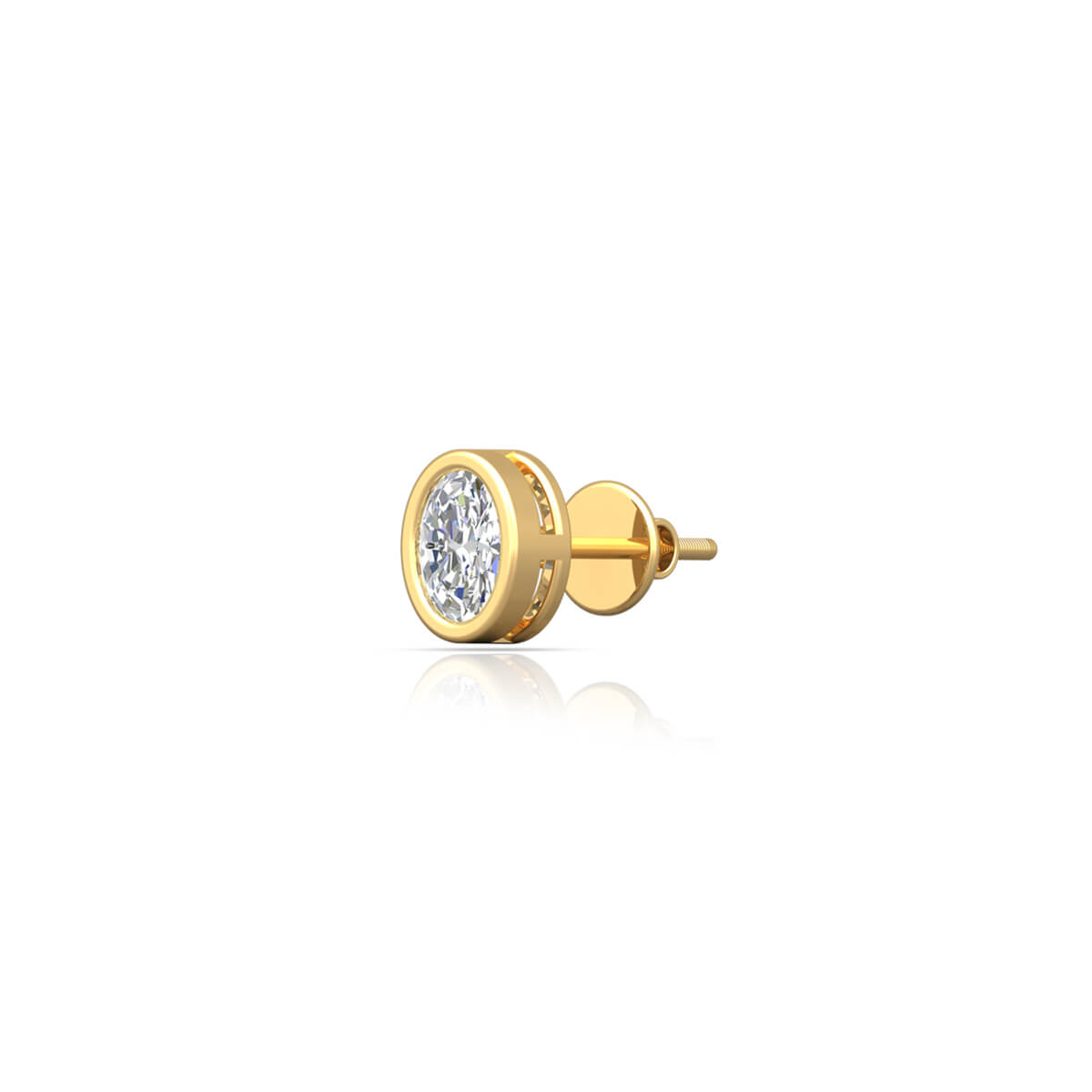 Diamond Stud for men with Free Gold Coin