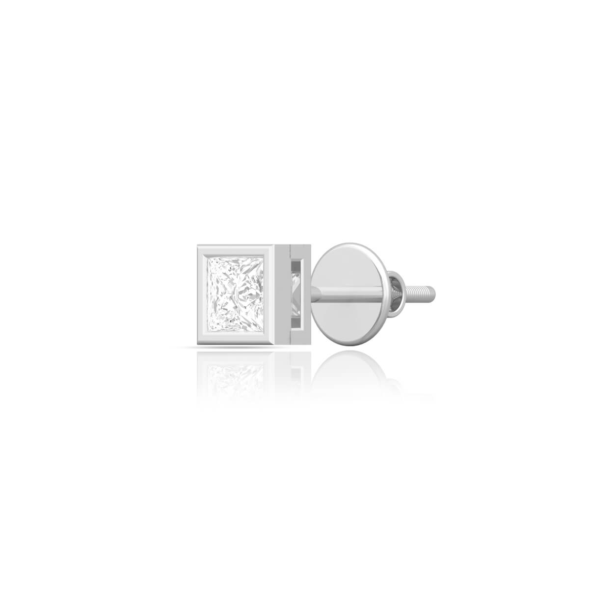 Bold Brilliance Men's Diamond Stud with Free Gold Coin