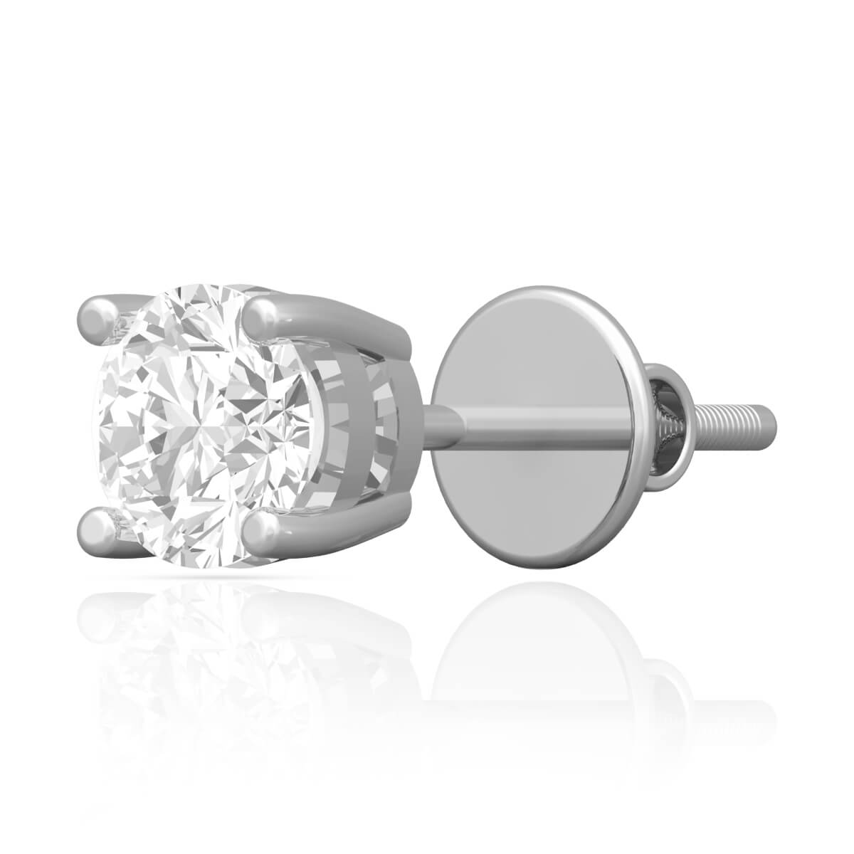 Diamond Stud for men with Free Gold Coin