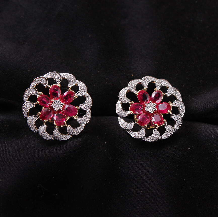 Diamond Earring For Women with Free Gold Coin