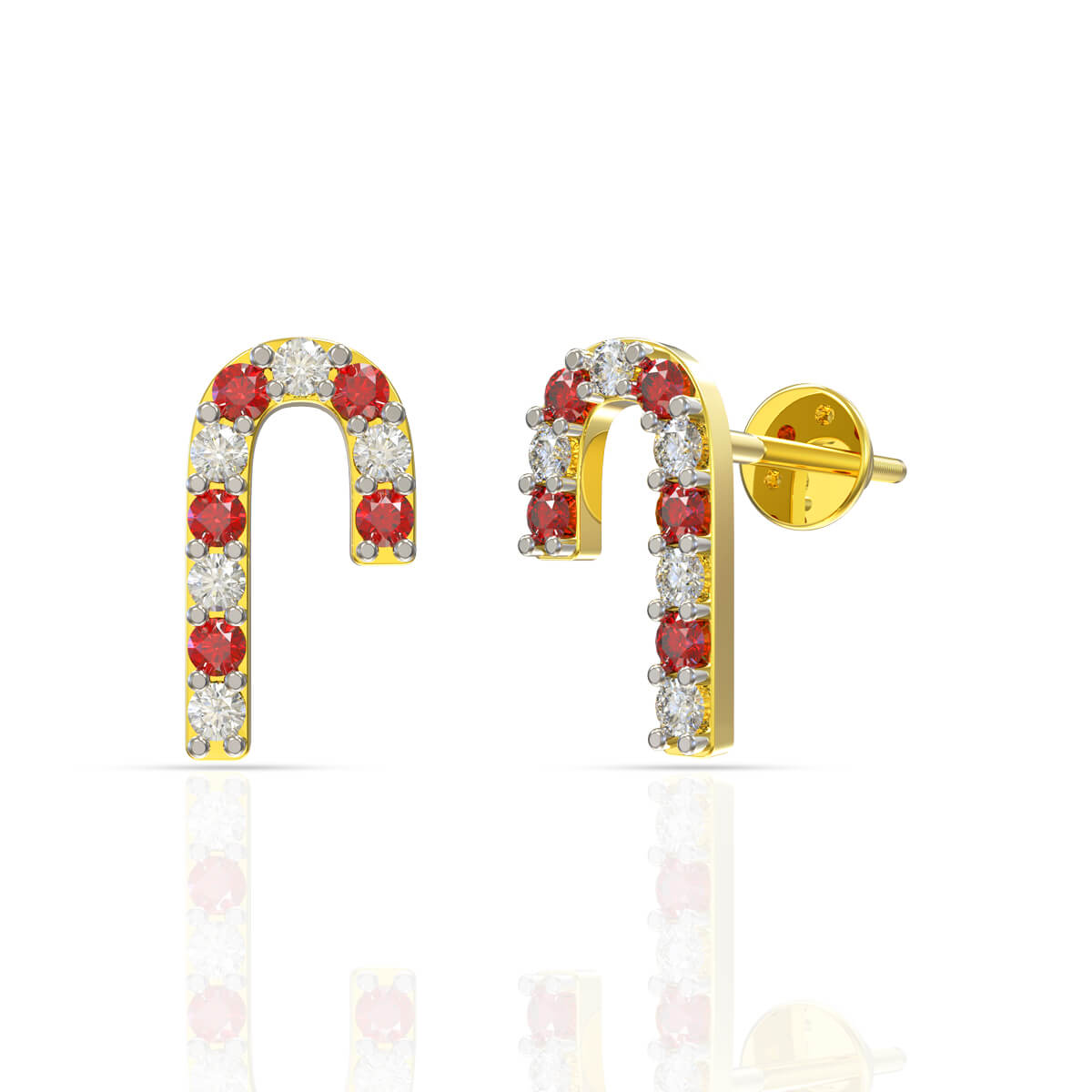 Diamond Earring with Free Gold Coin