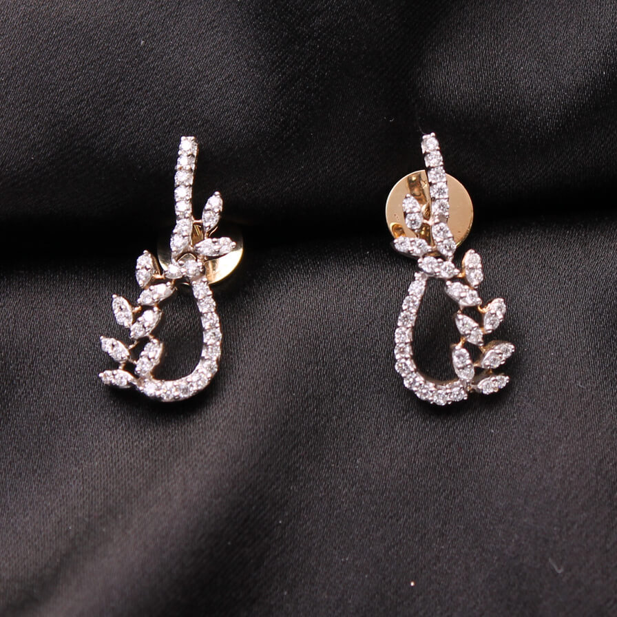 Diamond Earring For Women with Free Gold Coin