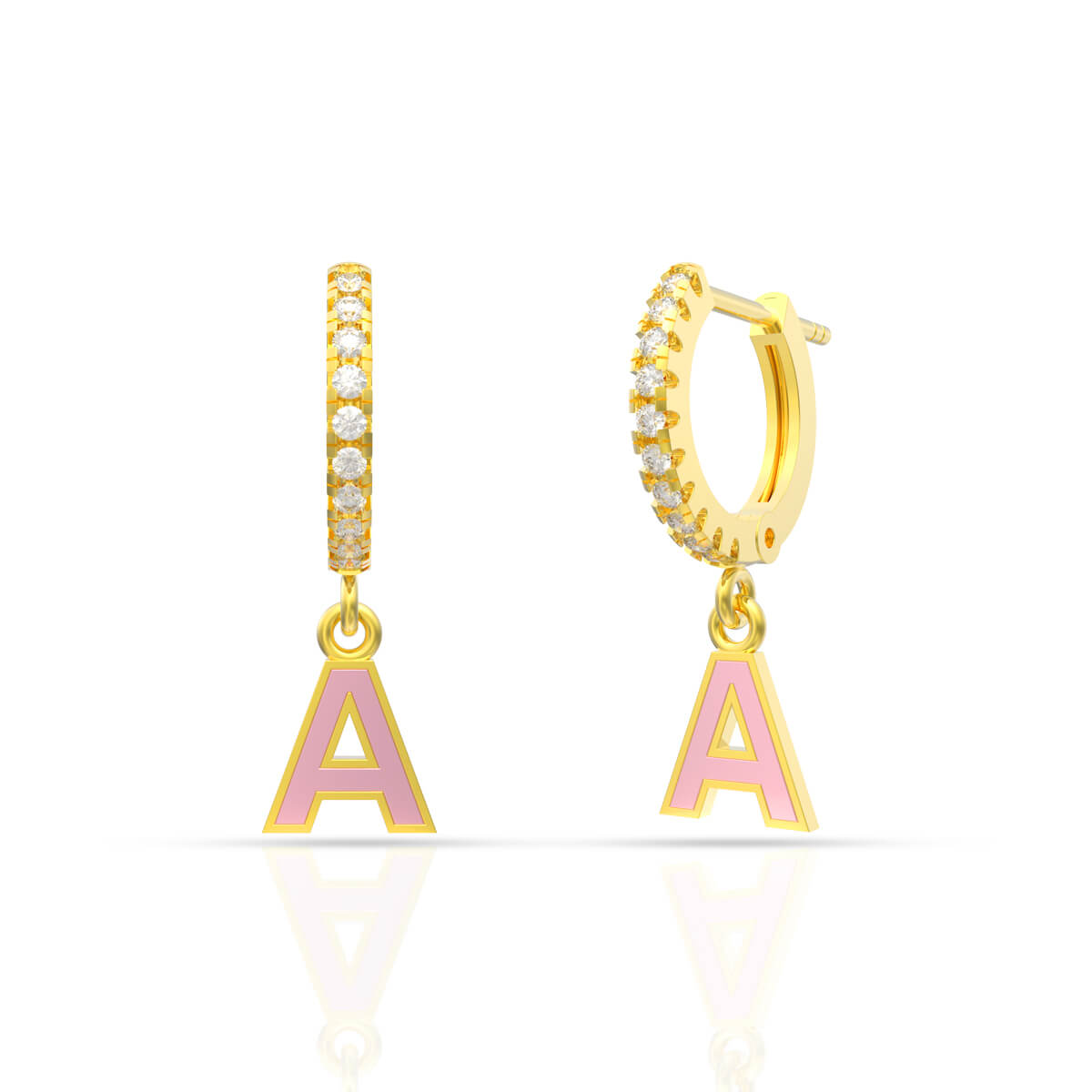 Personalized Diamond Delight
Hoop Earring