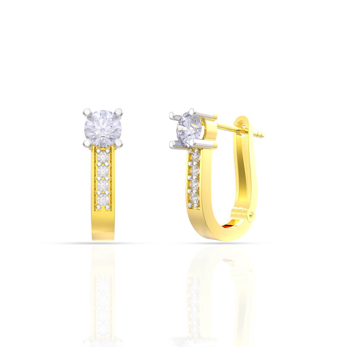 exquisite Solitaire Bali Earring with Free Gold Coin