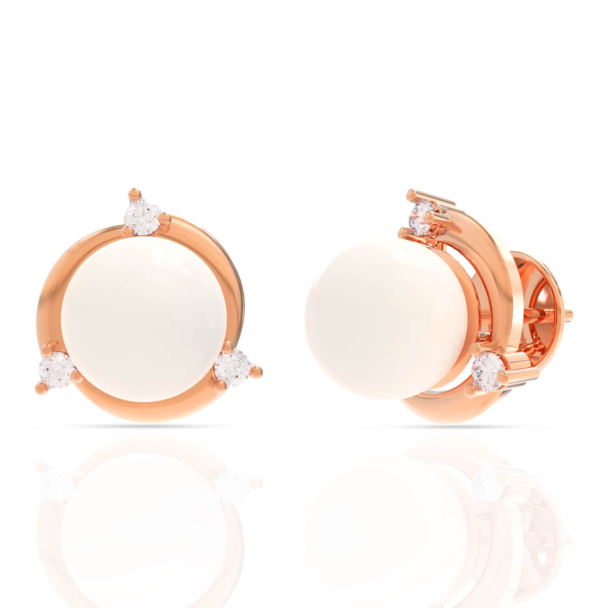 Diamond Earring with Free Gold Coin