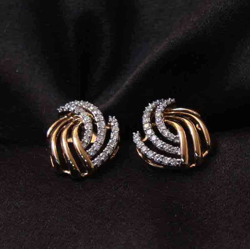 Diamond Earring For Women with Free Gold Coin