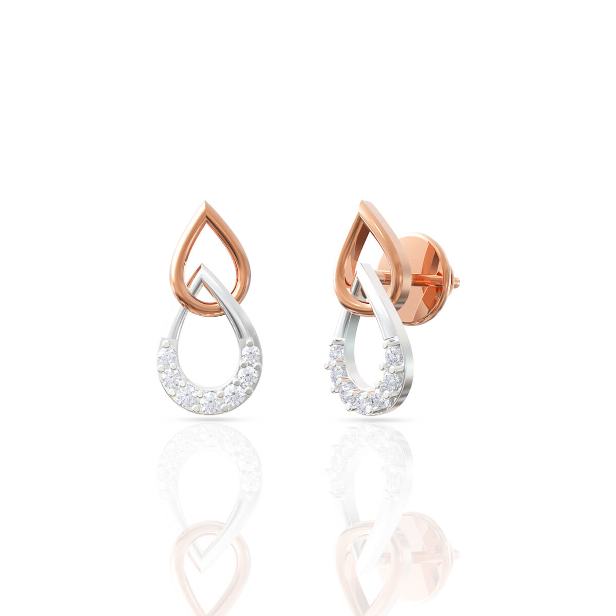 Diamond Earring with Free Gold Coin