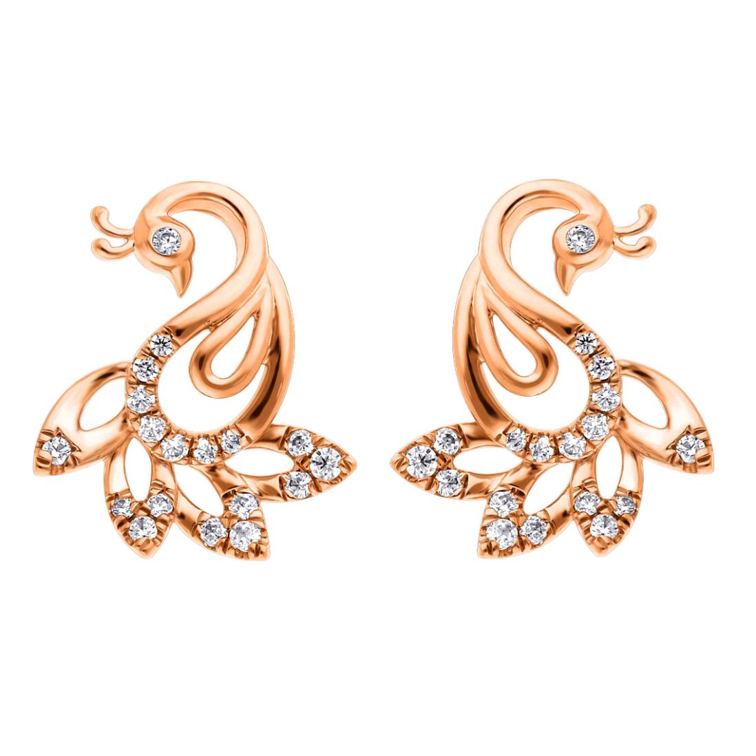 Arete Stud Diamond Earring with Free Gold Coin