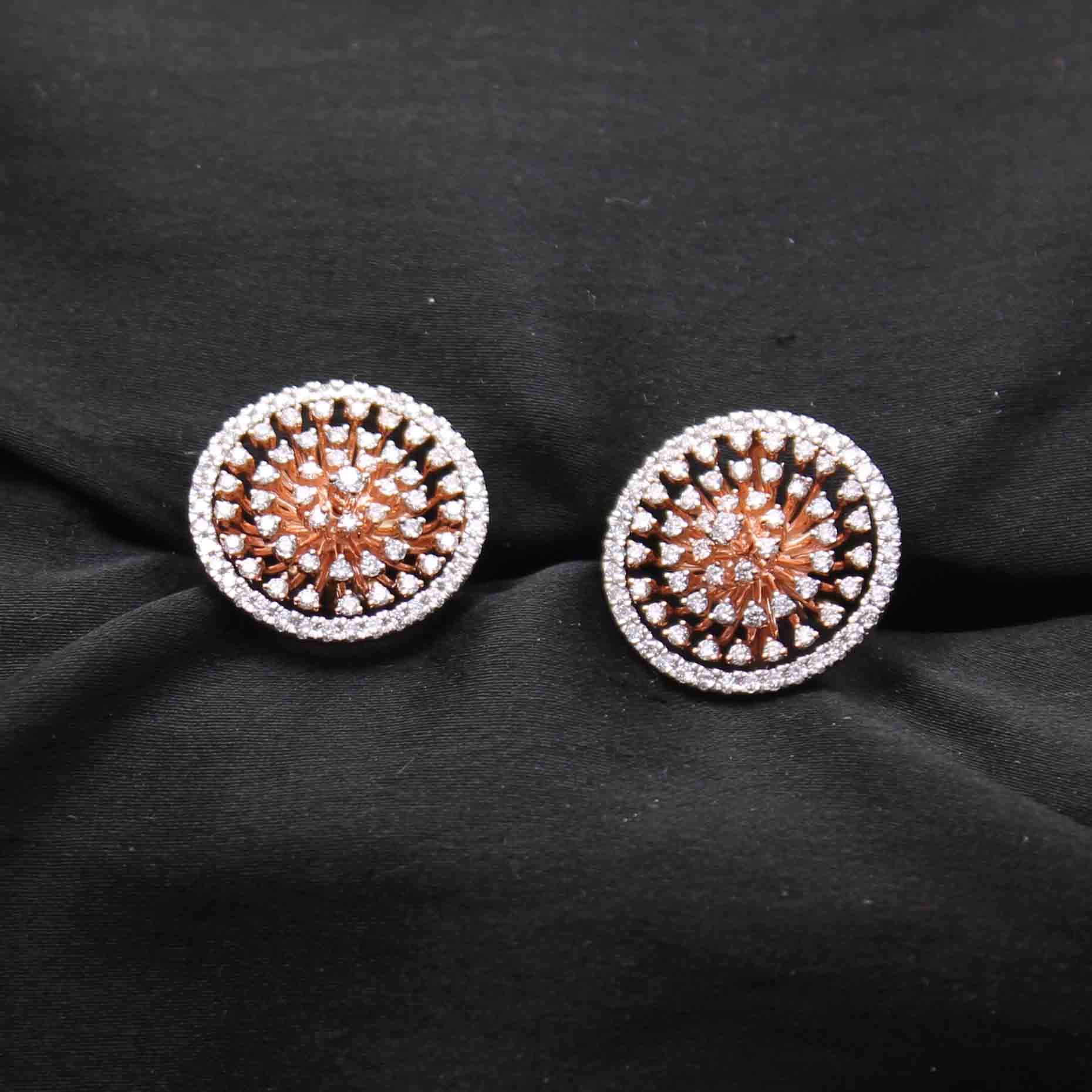 Diamond Earring For Women with Free Gold Coin