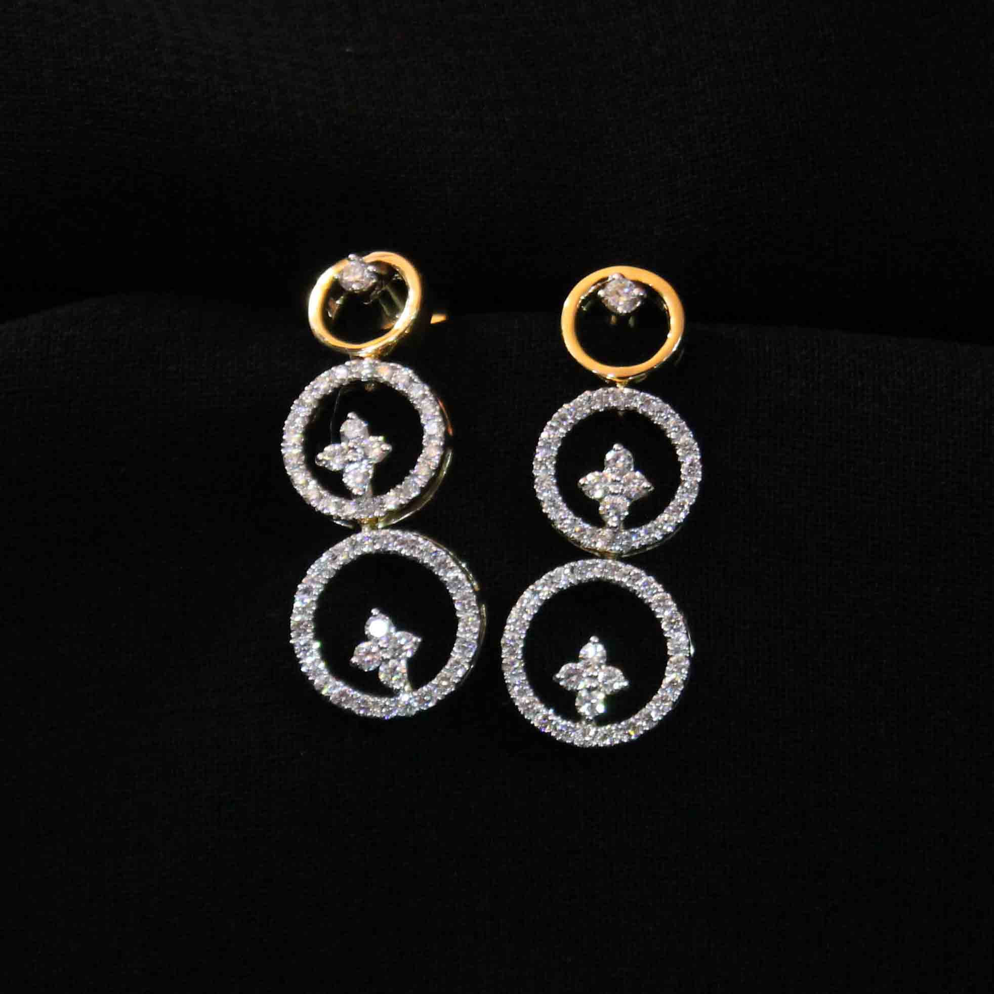 Diamond Earring For Women with Free Gold Coin