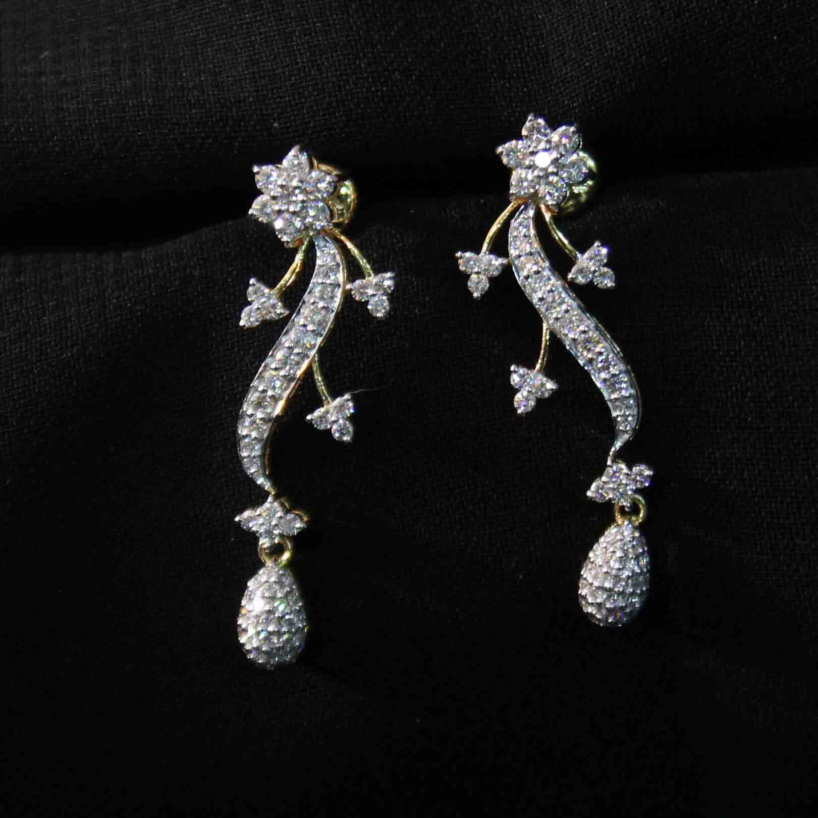 Diamond Earring For Women with Free Gold Coin