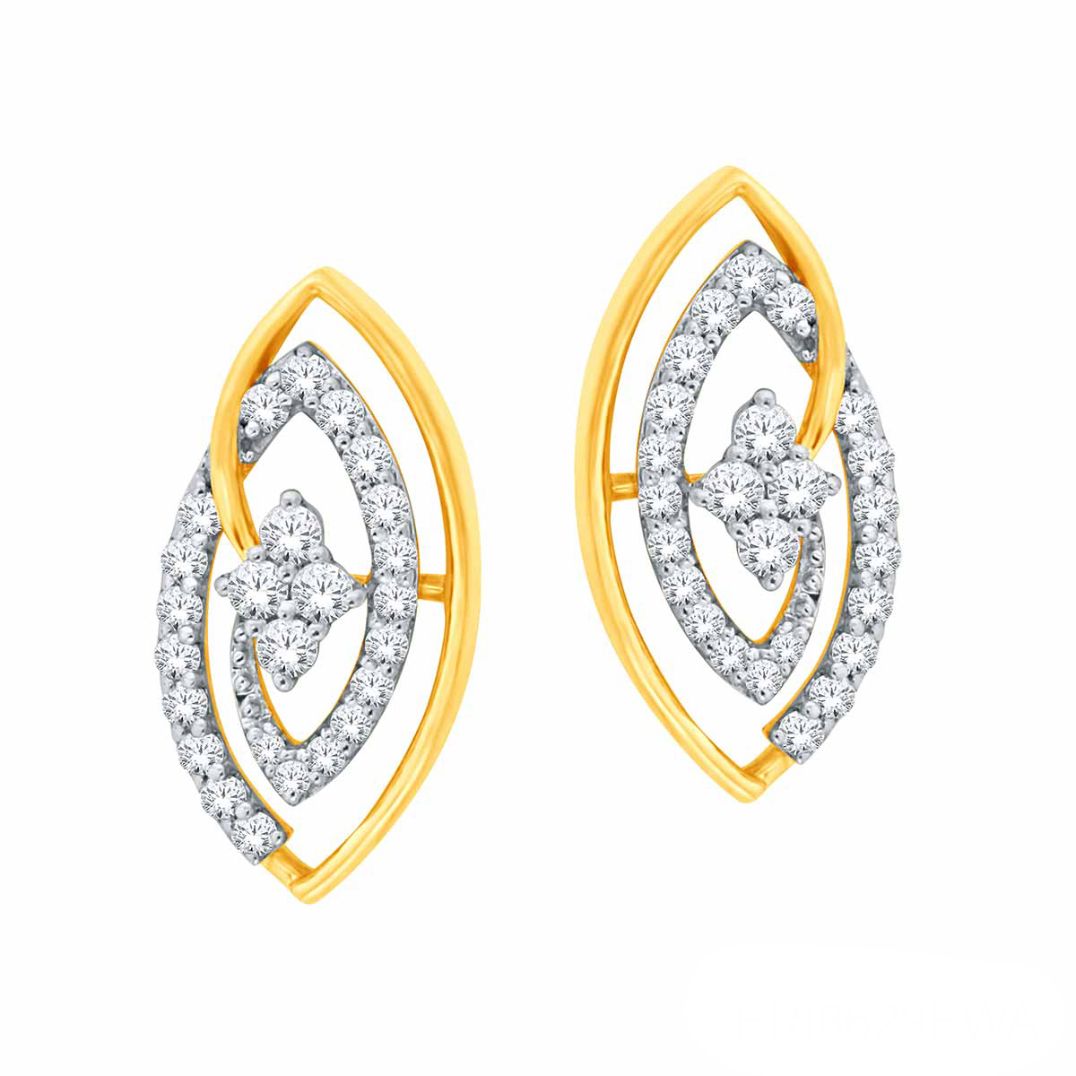 Diamond Earring For Women with Free Gold Coin