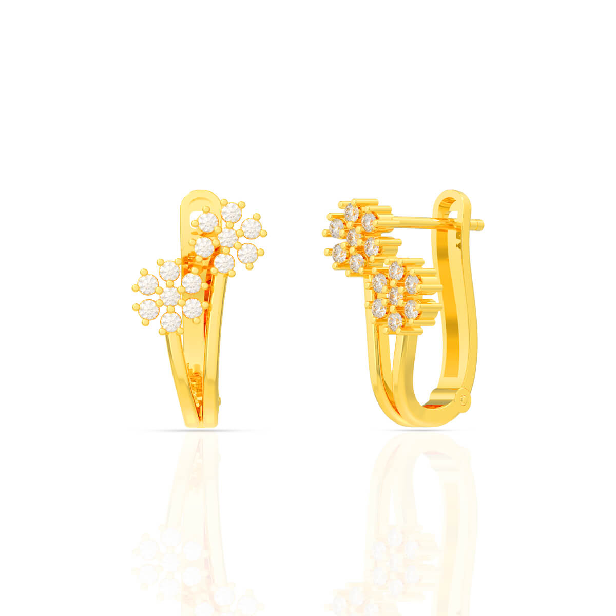 Diamond Earring with Free Gold Coin