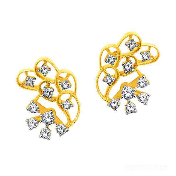 Diamond Earring For Women with Free Gold Coin