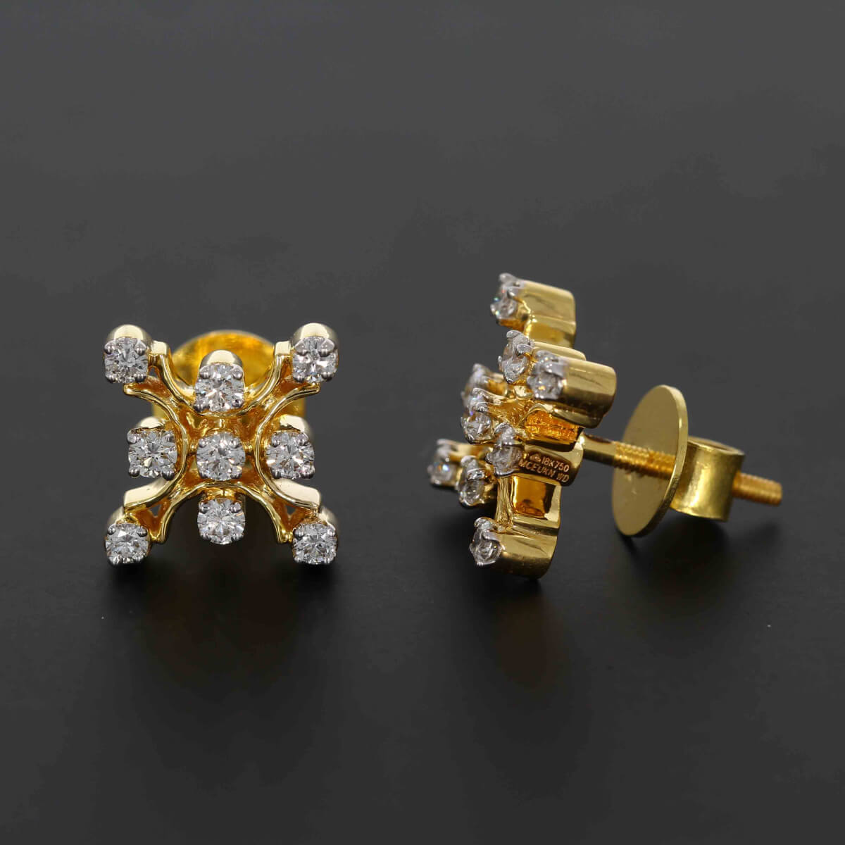 Diamond Earring For Women with Free Gold Coin