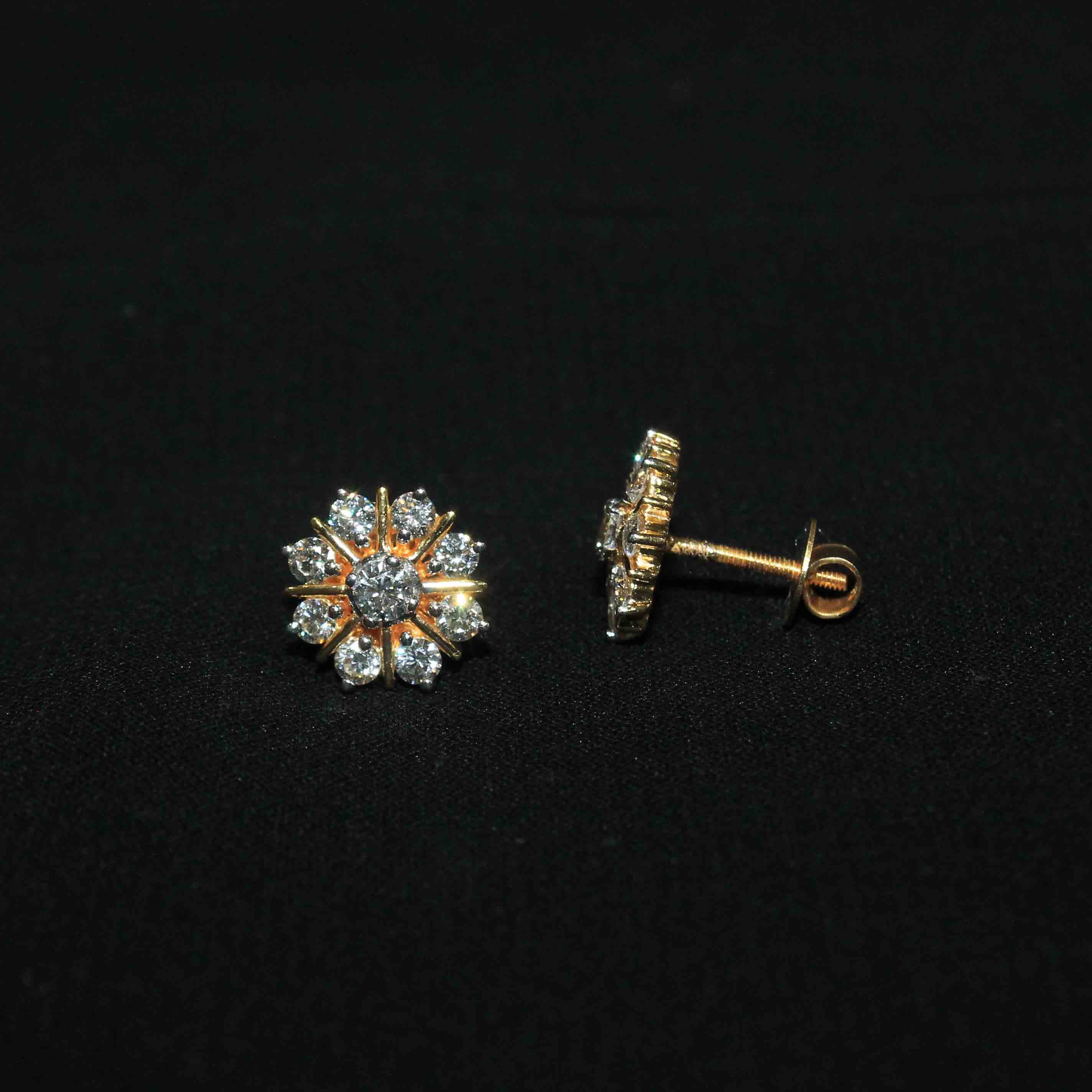 Diamond Earring For Women with Free Gold Coin