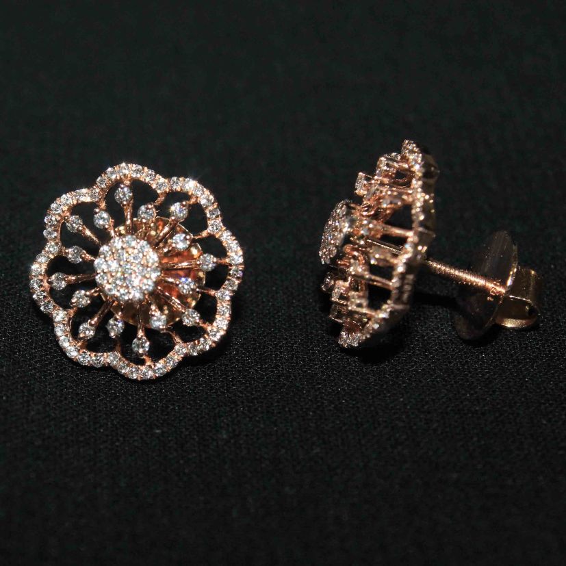 Diamond Earring For Women with Free Gold Coin