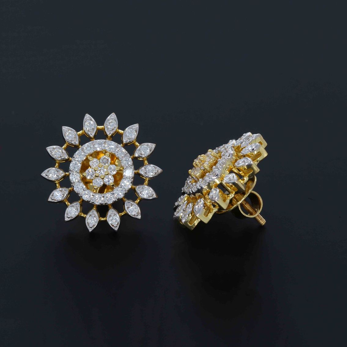 Diamond Earring For Women with Free Gold Coin