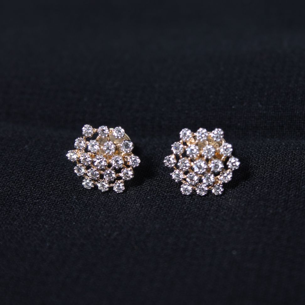 Diamond Earring For Women with Free Gold Coin