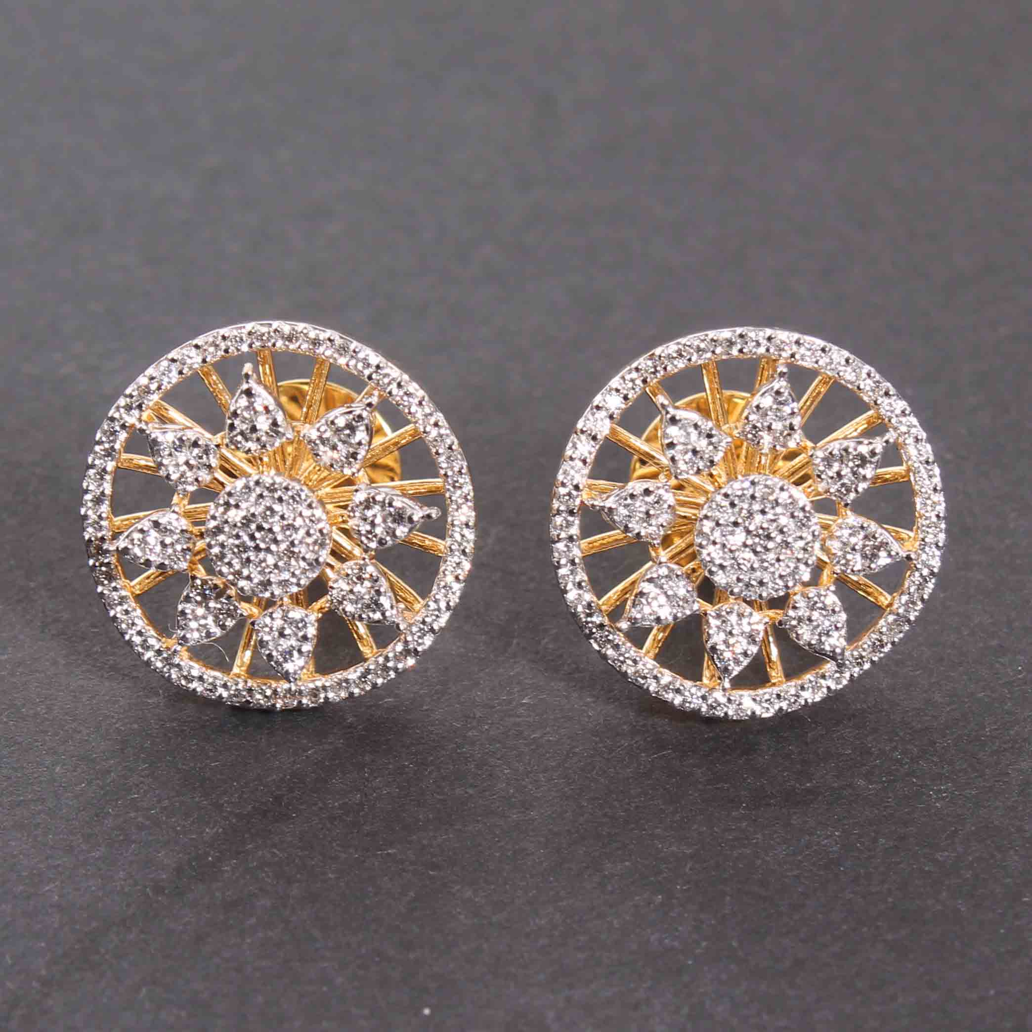 Diamond Earring For Women with Free Gold Coin