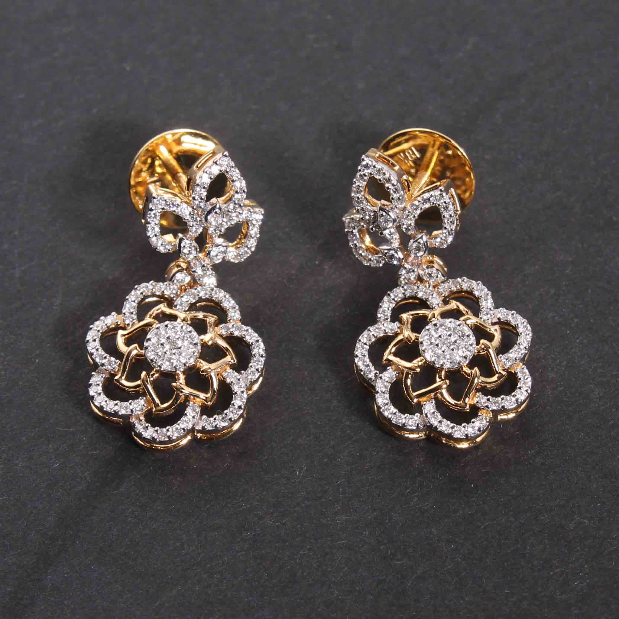 Diamond Earring For Women with Free Gold Coin