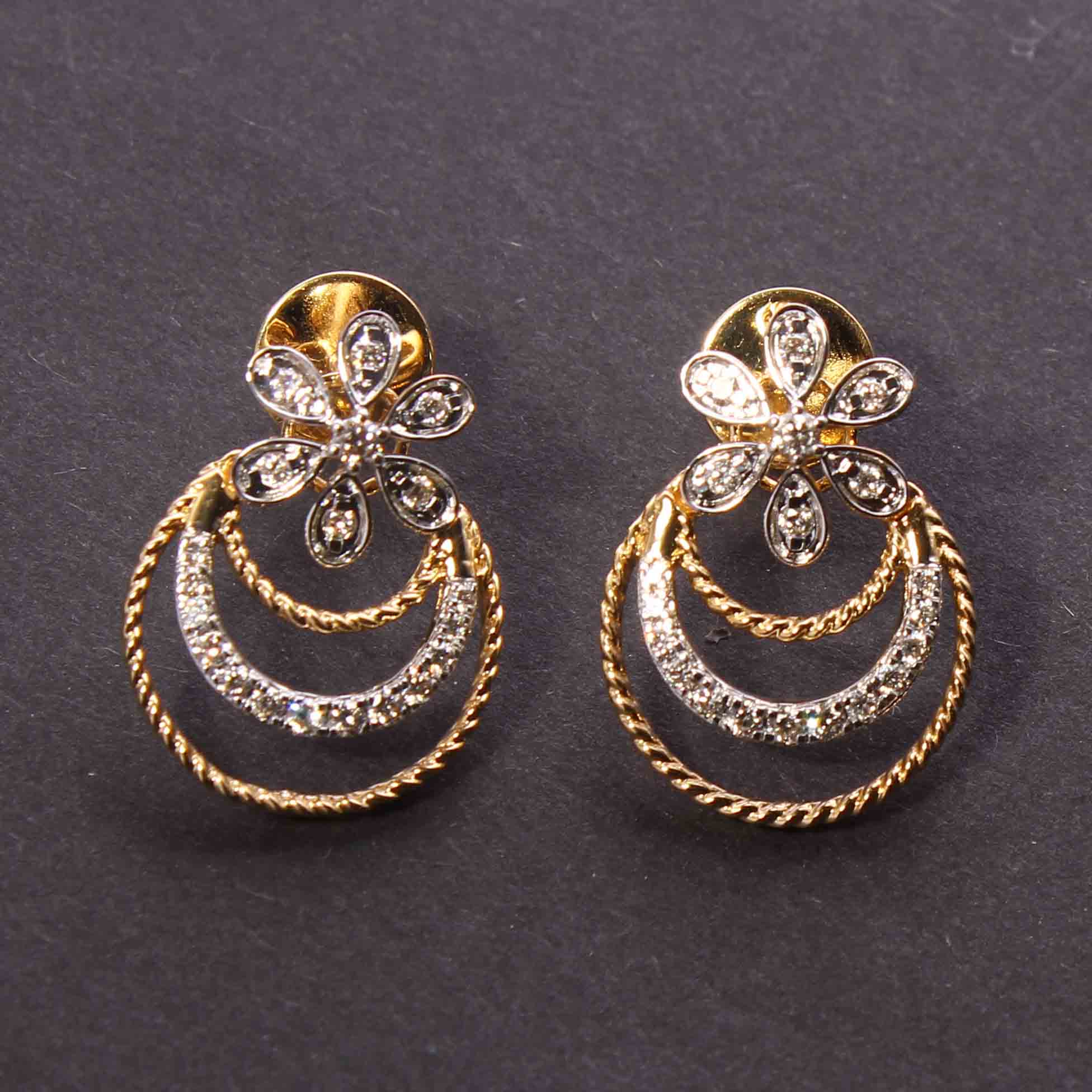 Diamond Earring For Women with Free Gold Coin