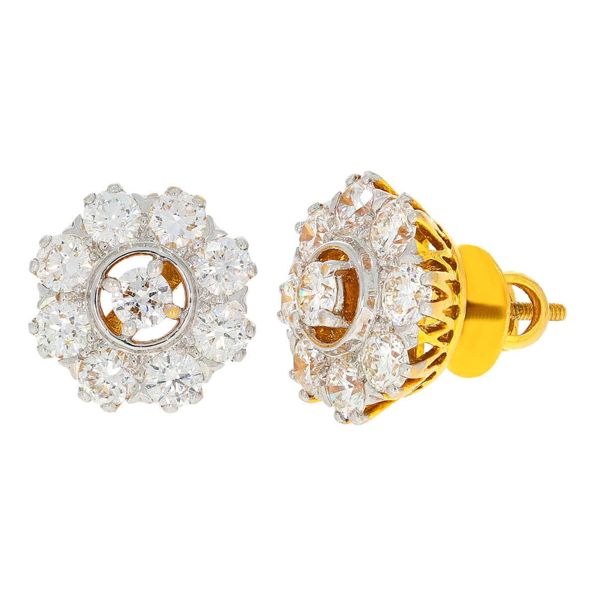 Adikavi Diamond Earring with Free Gold Coin