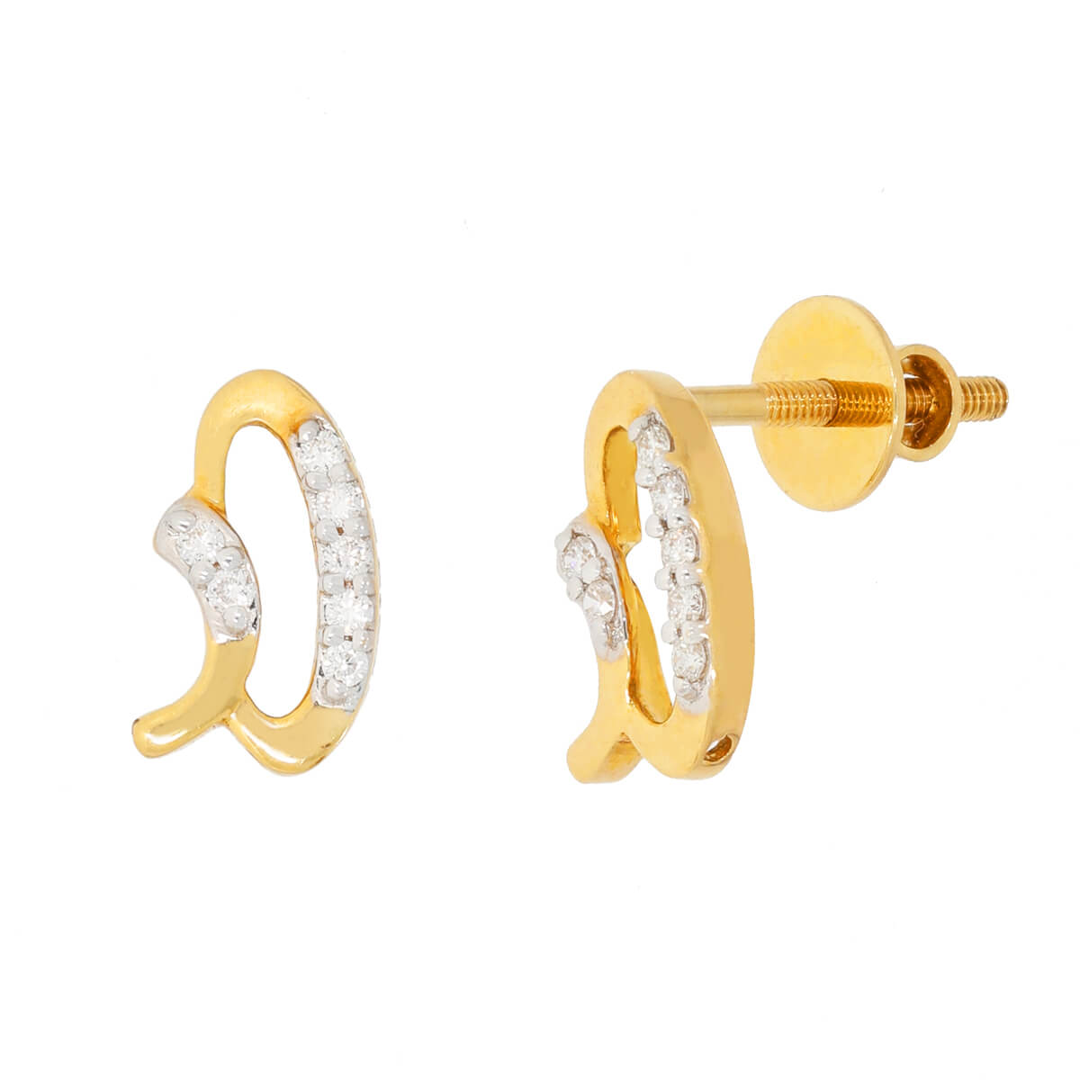 Athena diamond earring with Free Gold Coin