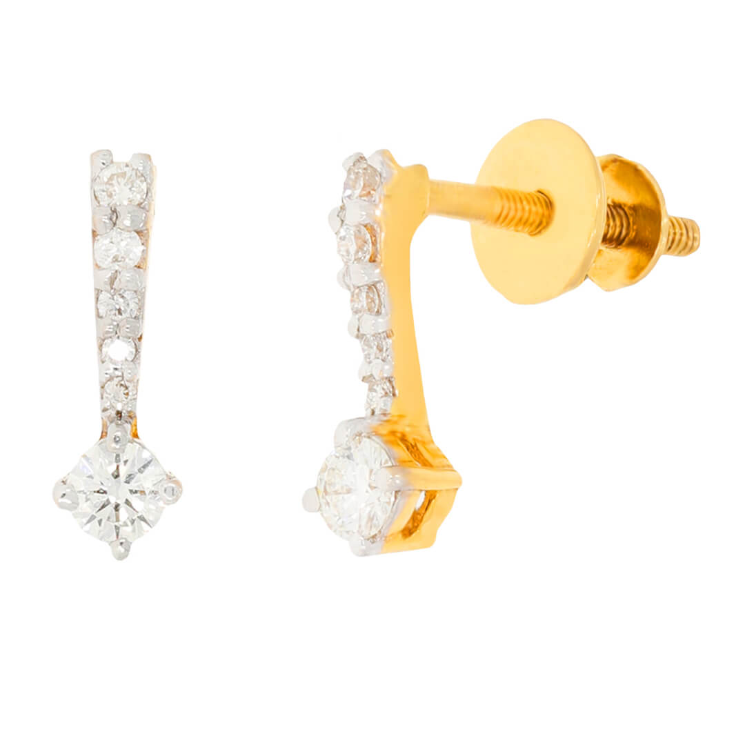 Donya Drop diamond earring