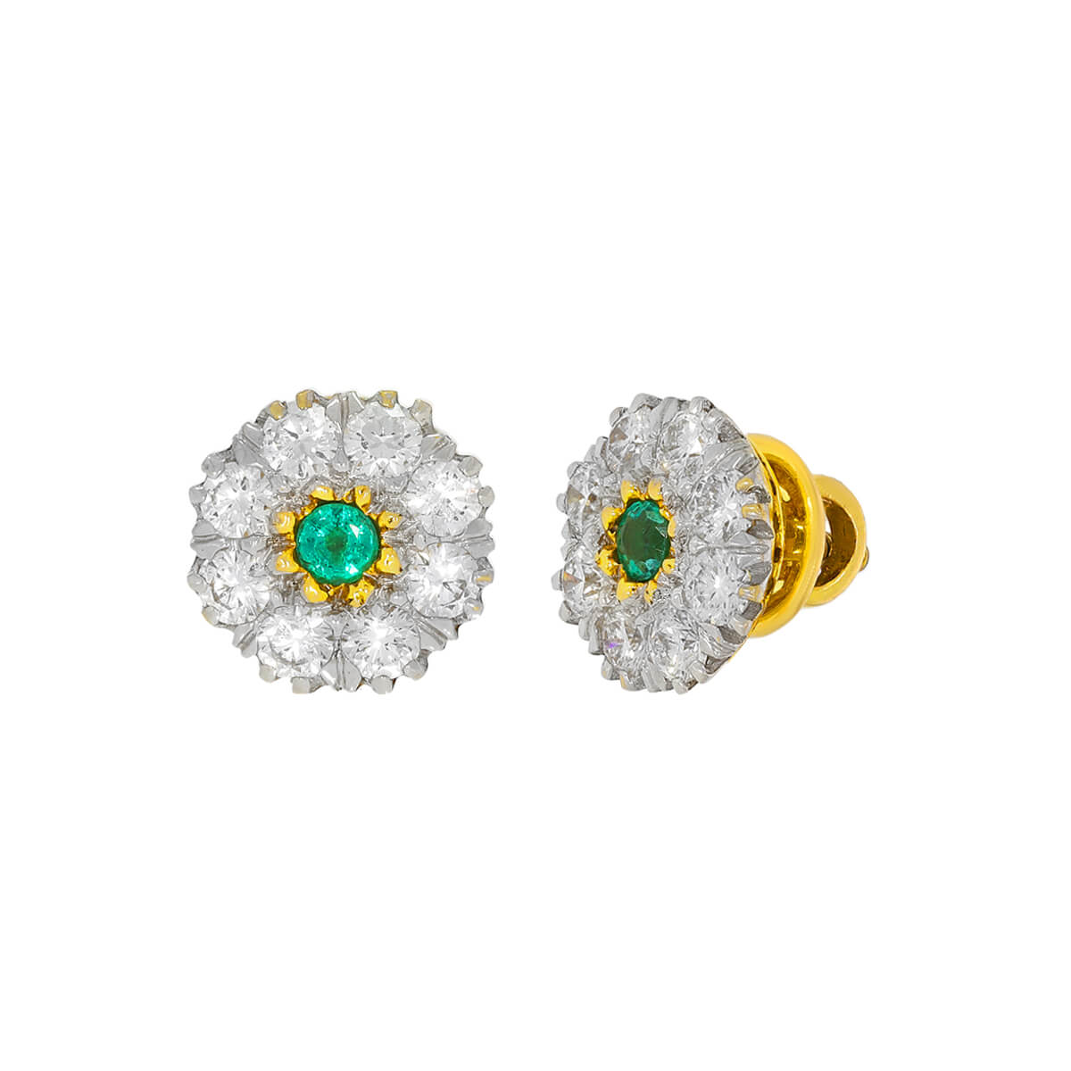 Ojaswini Diamond earrings with Free Gold Coin