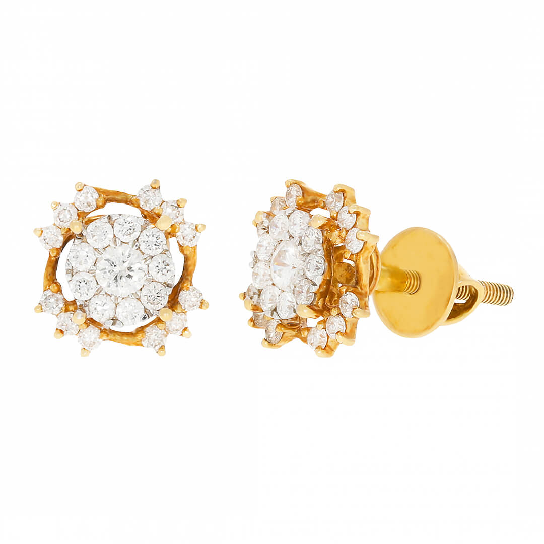 Eirwen stud diamond earring