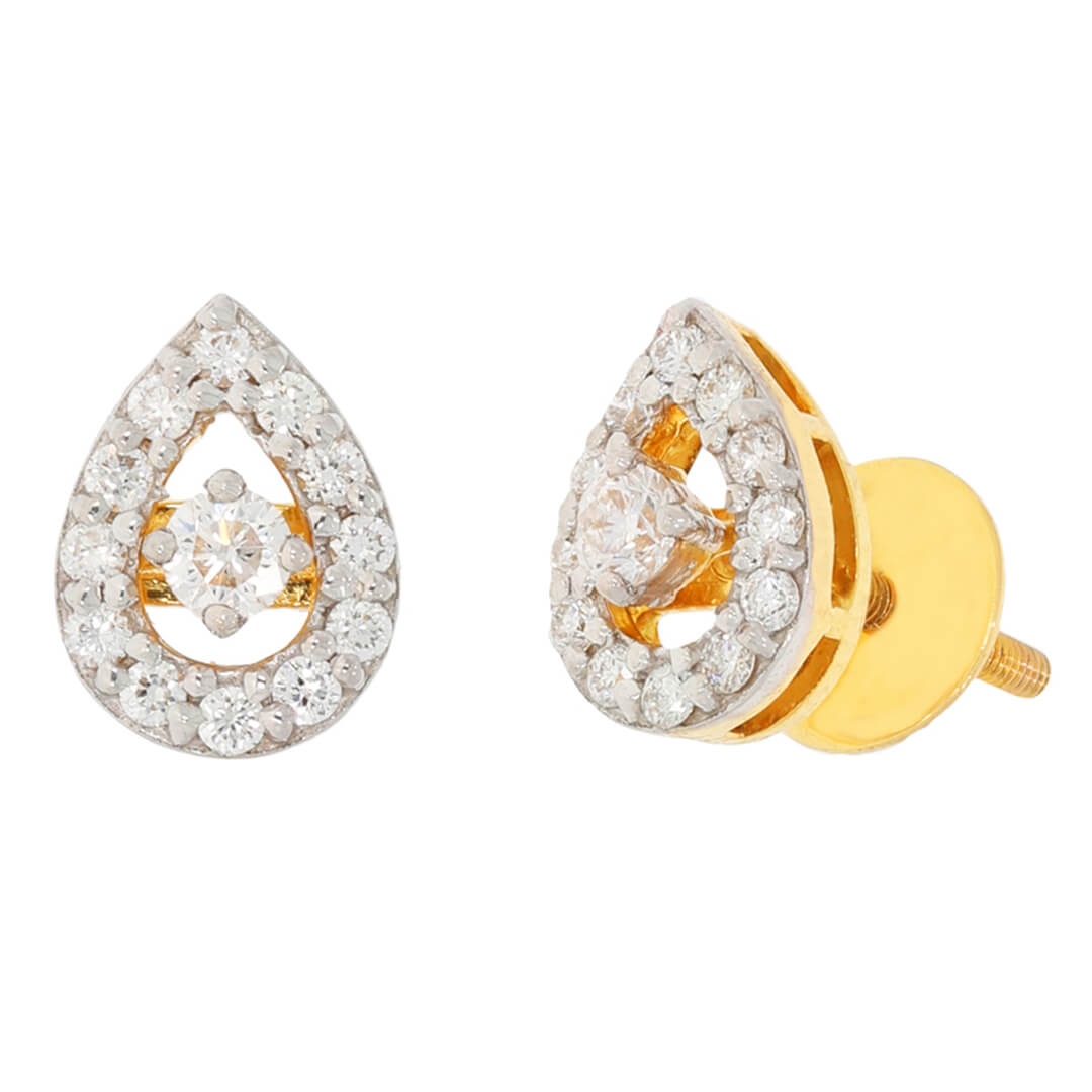 Carina Stud diamond earring with Free Gold Coin