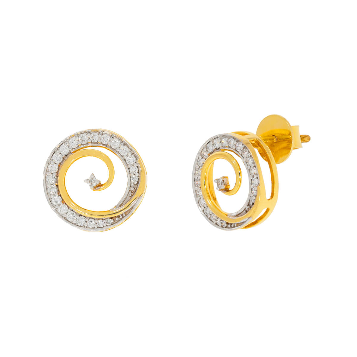 Lyra Stud diamond earring with Free Gold Coin