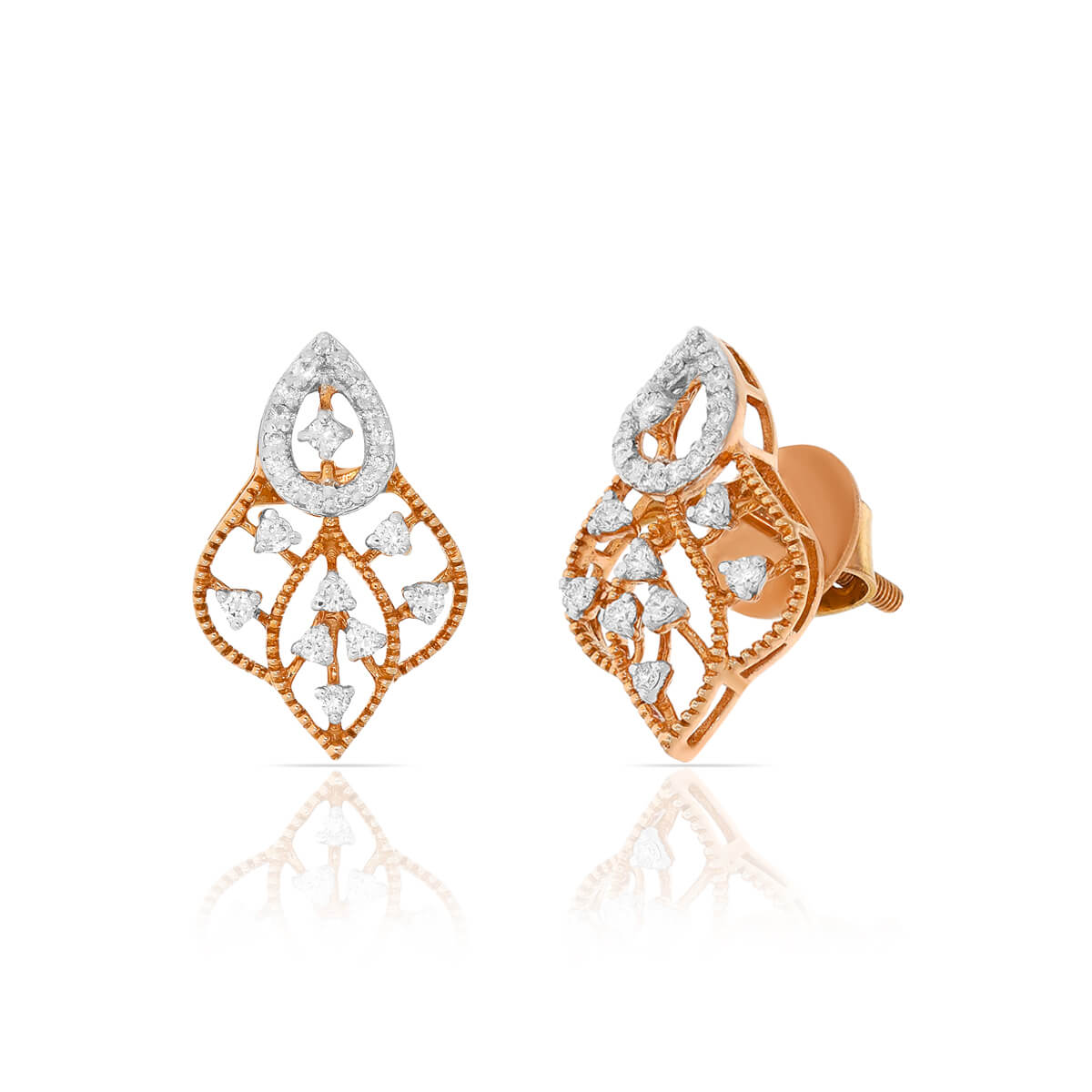 Diamond Earrings with Free Gold Coin