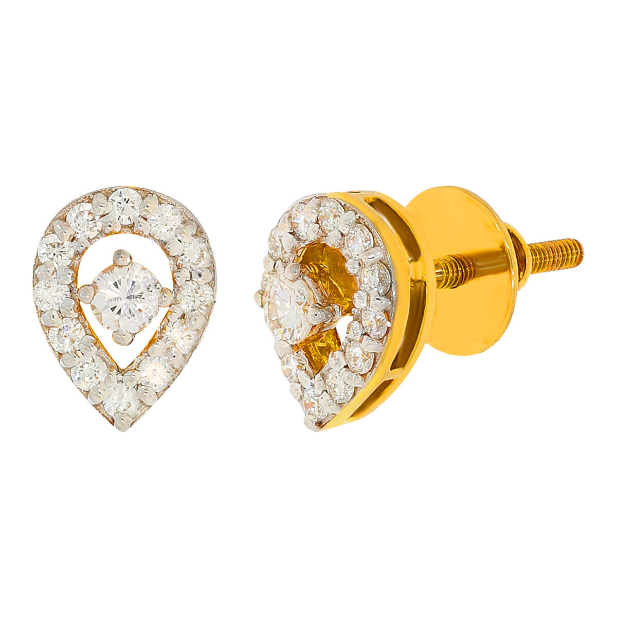 Dewdropping Illustrious Diamond Earring with Free Gold Coin