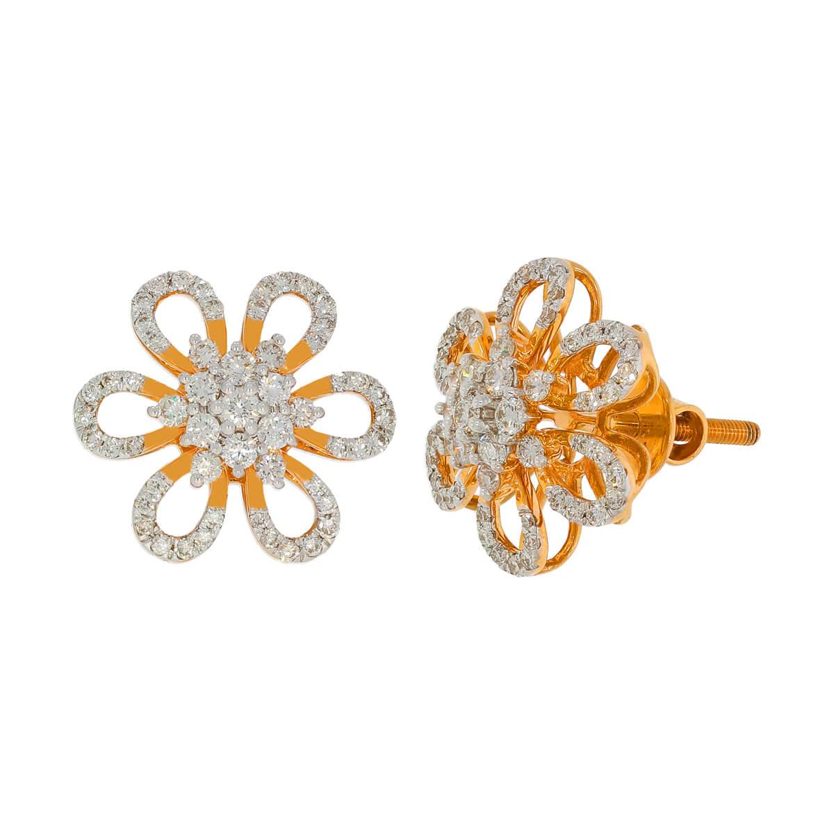 Nithil Diamond earrings with Free Gold Coin