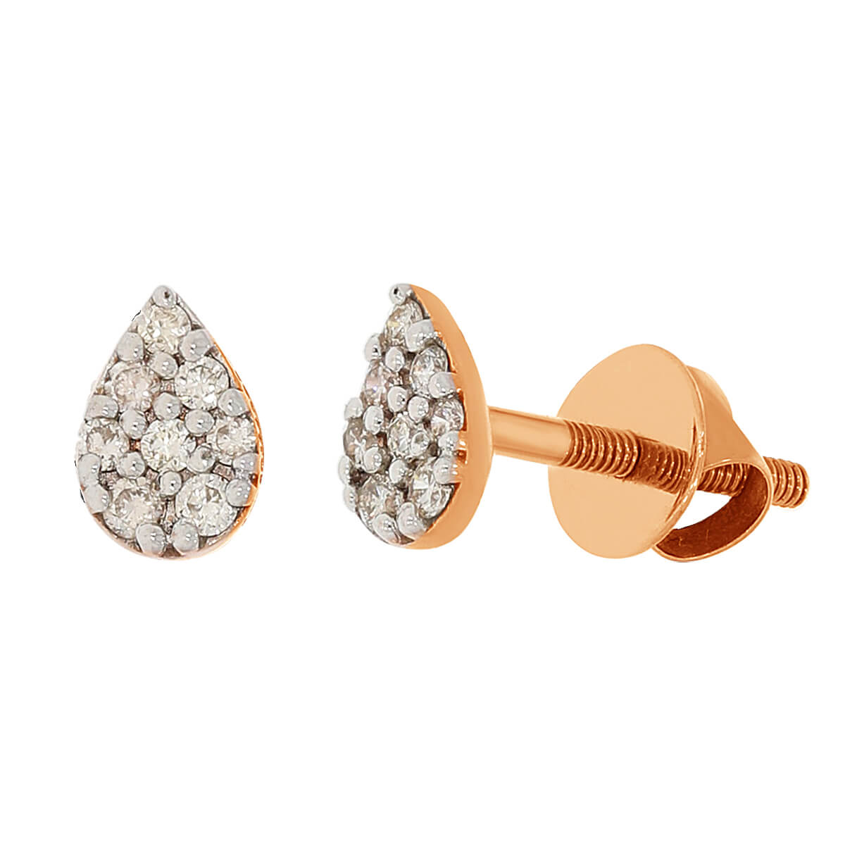 Charismatic Dewdrop Diamond Earring with Free Gold Coin