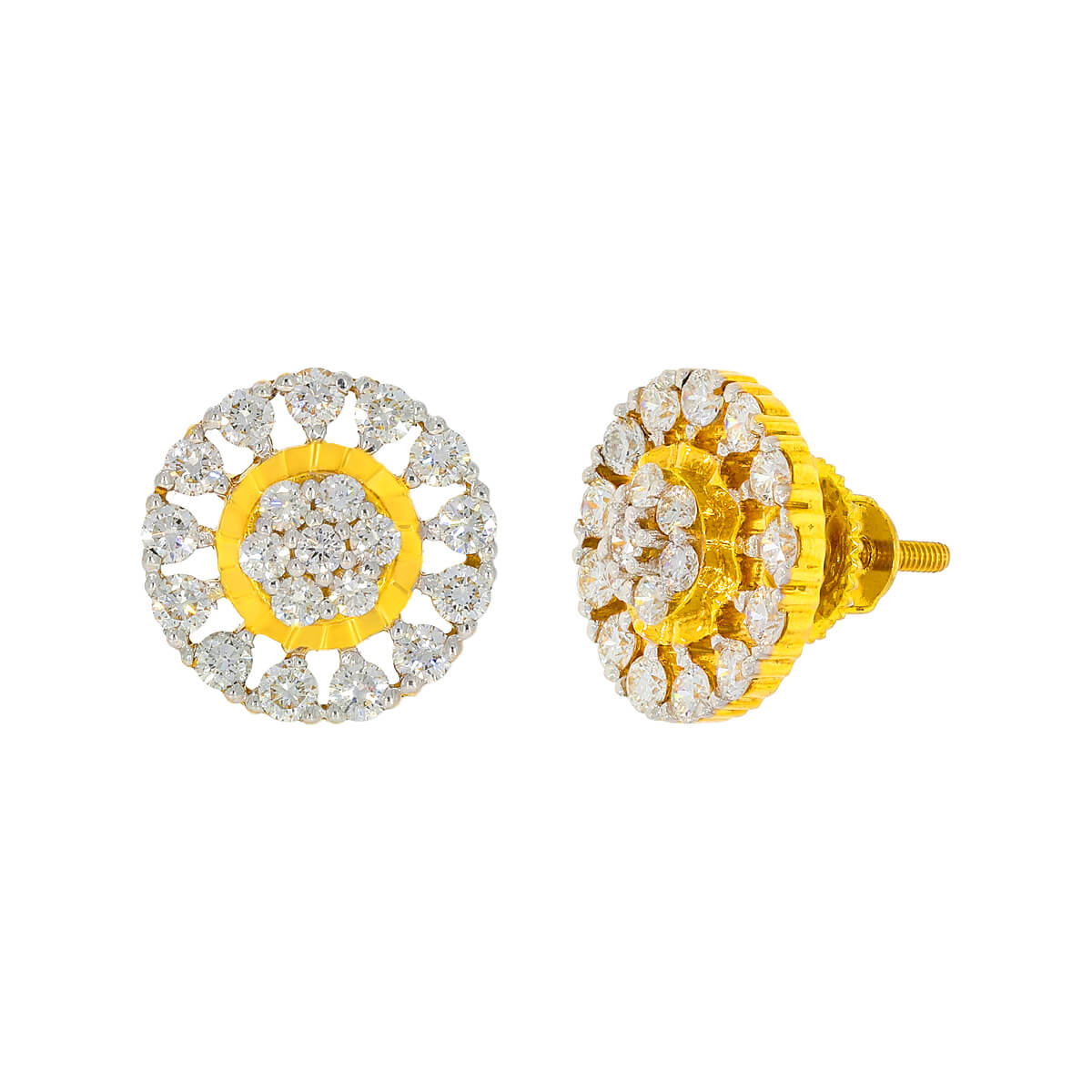 Nidhish Diamond earrings with Free Gold Coin