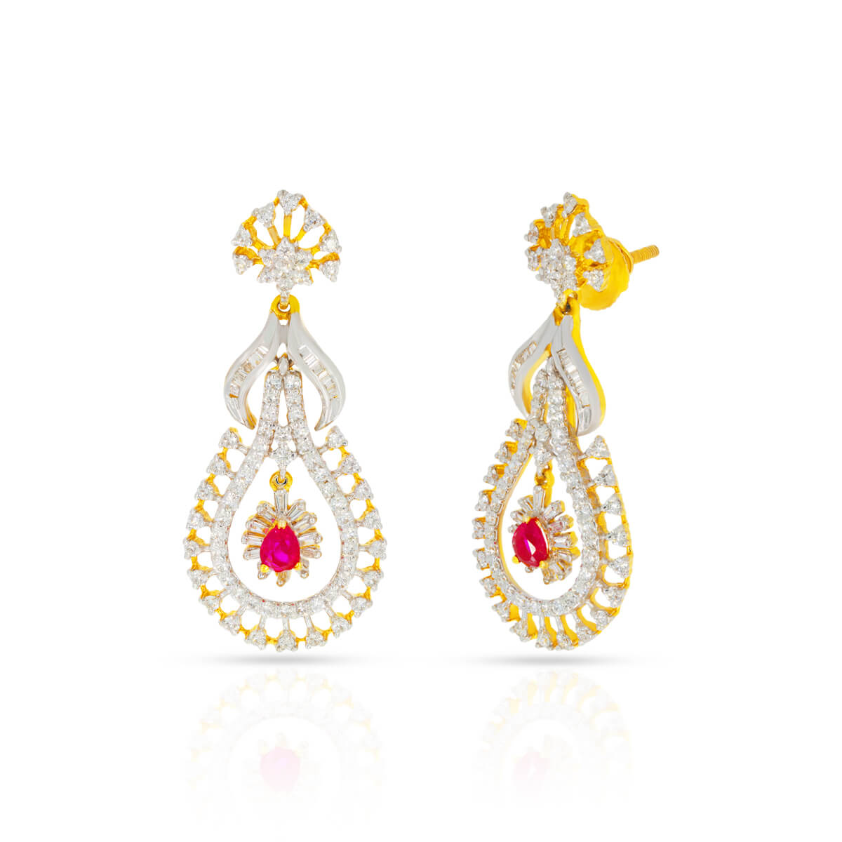 Diamond Earrings with Free Gold Coin