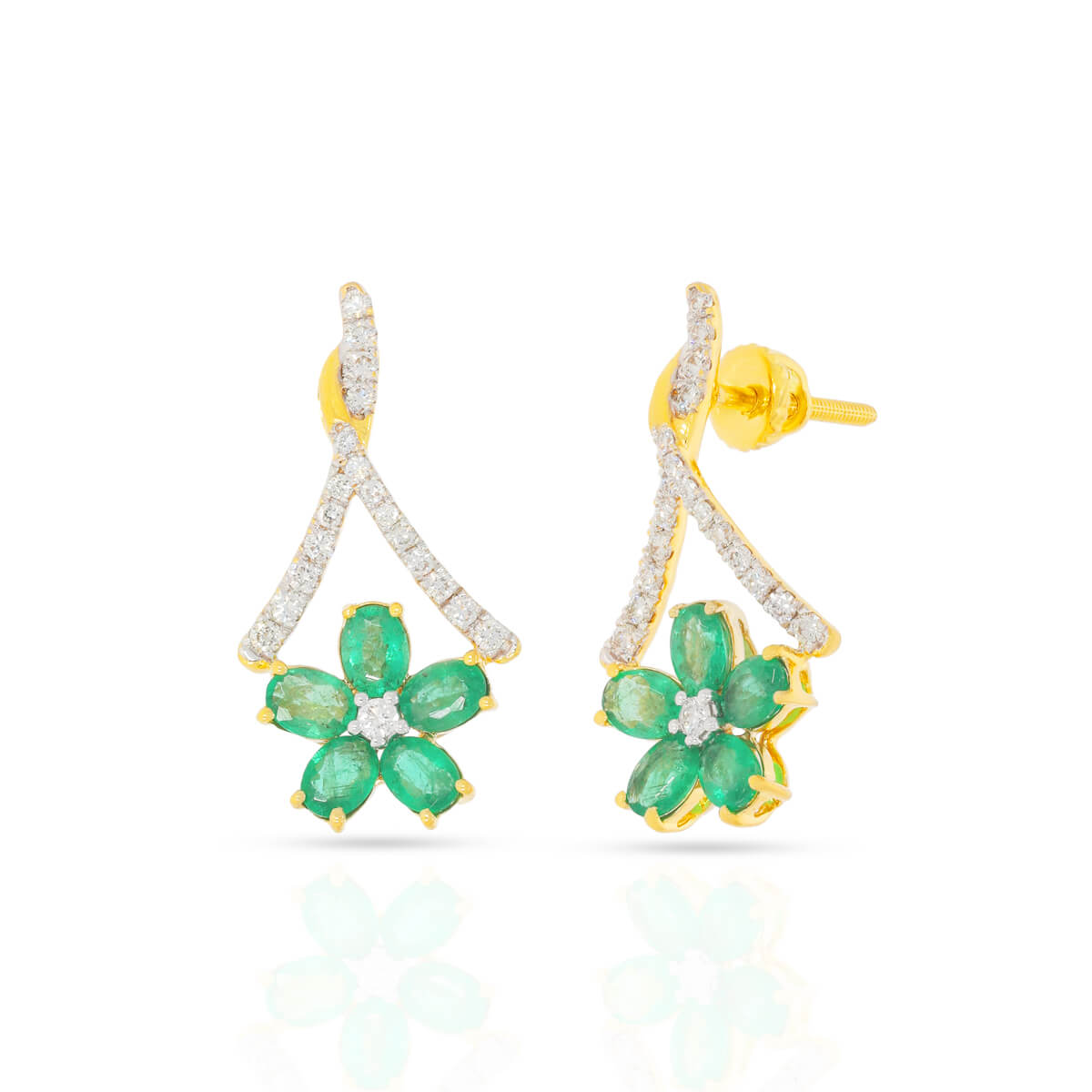 Diamond Earrings with Free Gold Coin