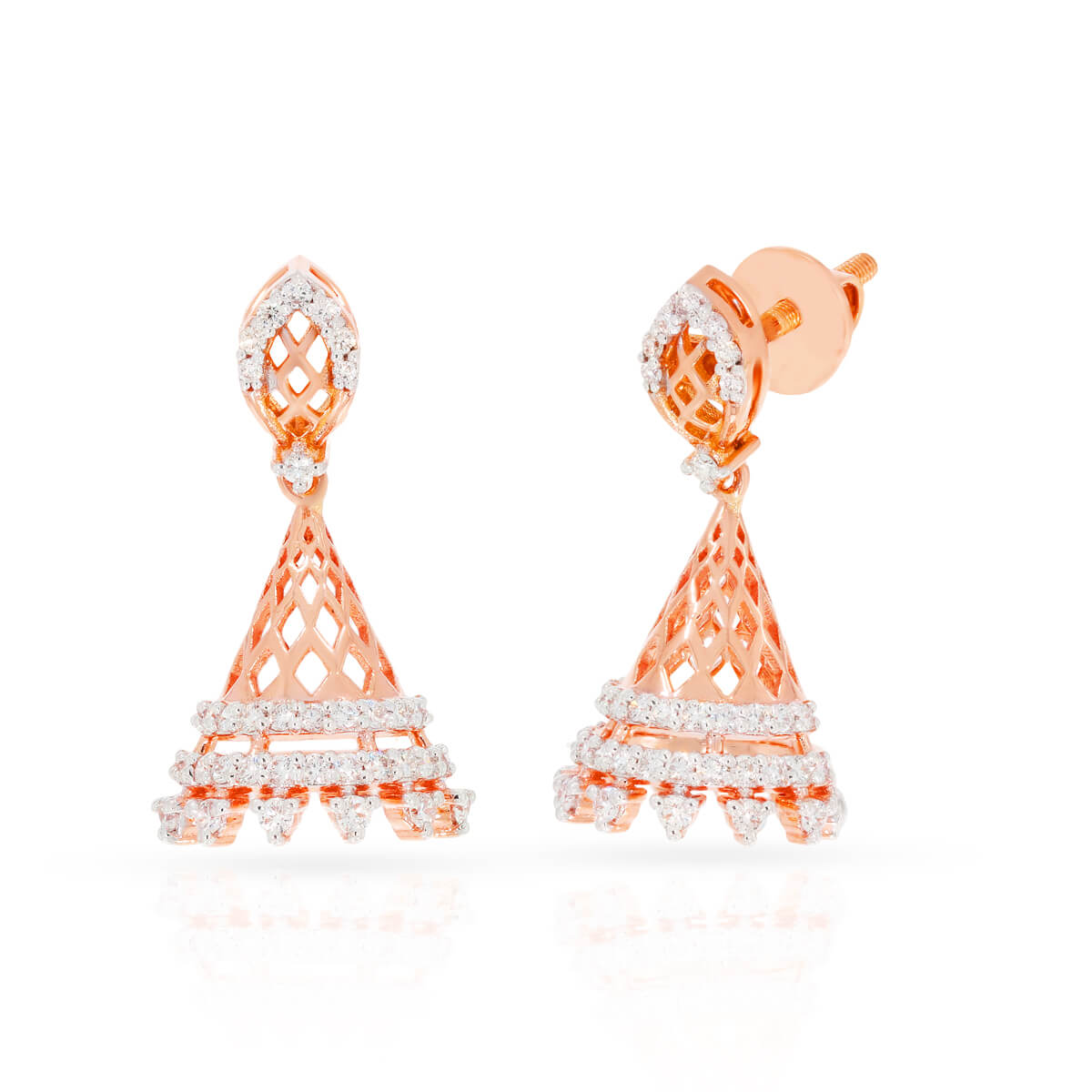 Diamond Jhumka Earrings