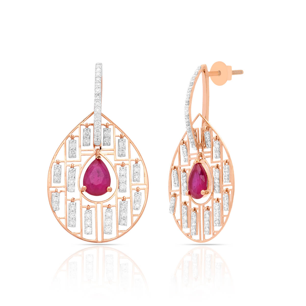 Diamond Earring with Free Gold Coin