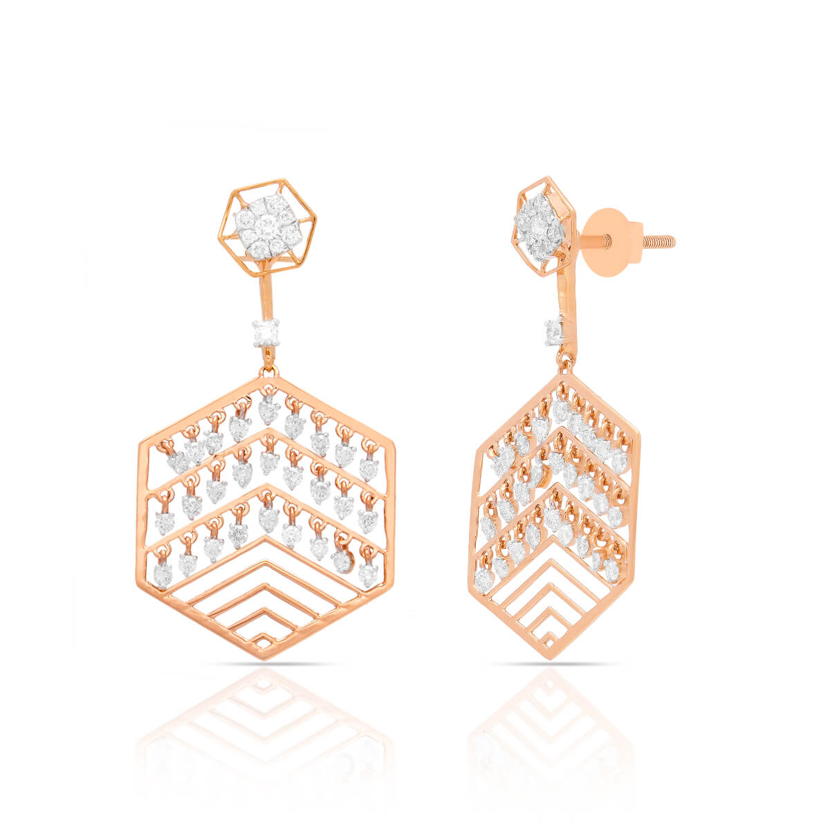 Diamond Earring with Free Gold Coin